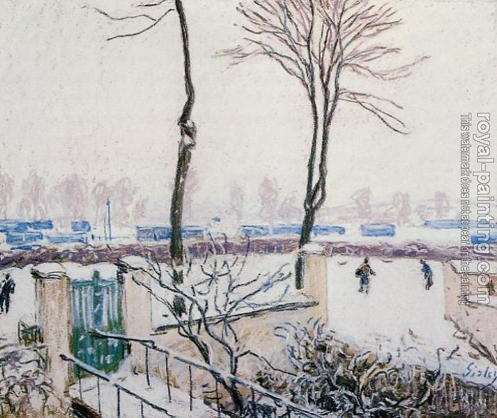 Alfred Sisley : Approach to the Railway Station